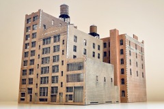 The Uris Iron Works complex with the West Virginia Pulp & Paper warehouse in the background